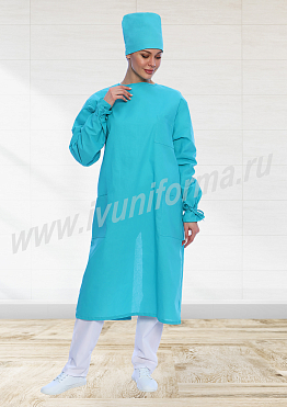 Халат женский для хирурга бязь арт. М-20-76-БЗ